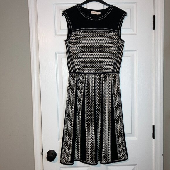 Tory Burch: Black-and-white patterned dress (size S/P) - Picture 1 of 7